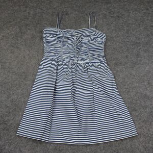 Polo Ralph Lauren‎ Dress Womens 10 Blue White Sundress Summer Lined Striped B